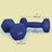 Set of 2 Neoprene Dumbbells - Harbor Blue - Vinyl Coating