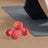 Set of 2 Dumbbells - Neoprene - Red - 3 kg Each with Dumbbell Bars