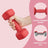Set of 2 Dumbbells - Neoprene - Red - 3 kg Each with Dumbbell Bars
