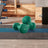 Set of 2 Neoprene Dumbbells - Neoprene - Green - Waterproof and Non-Slip