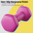 Set of 2 Hexagonal Dumbbells - Neoprene - Green - 2 kg Each for Home Workout