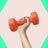 Set of 2 Hexagonal Neoprene Dumbbells - 2 x 2 kg - Green - Ideal for Home Workout and Fitness