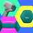 Set of 2 Hexagonal Neoprene Dumbbells - 2 x 2 kg - Green - Ideal for Home Workout and Fitness