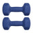 Set of 2 Dumbbells - Cast Iron and Neoprene Coating - Blue