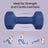 Set of 2 Dumbbells - Cast Iron and Neoprene Coating - Blue