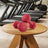 Set of 2 Dumbbells - Cast Iron and Neoprene Coating - Ruby Red
