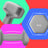 Set of 2 Hexagonal Dumbbells - Neoprene - Green - 2 x 2 kg for Home Workout