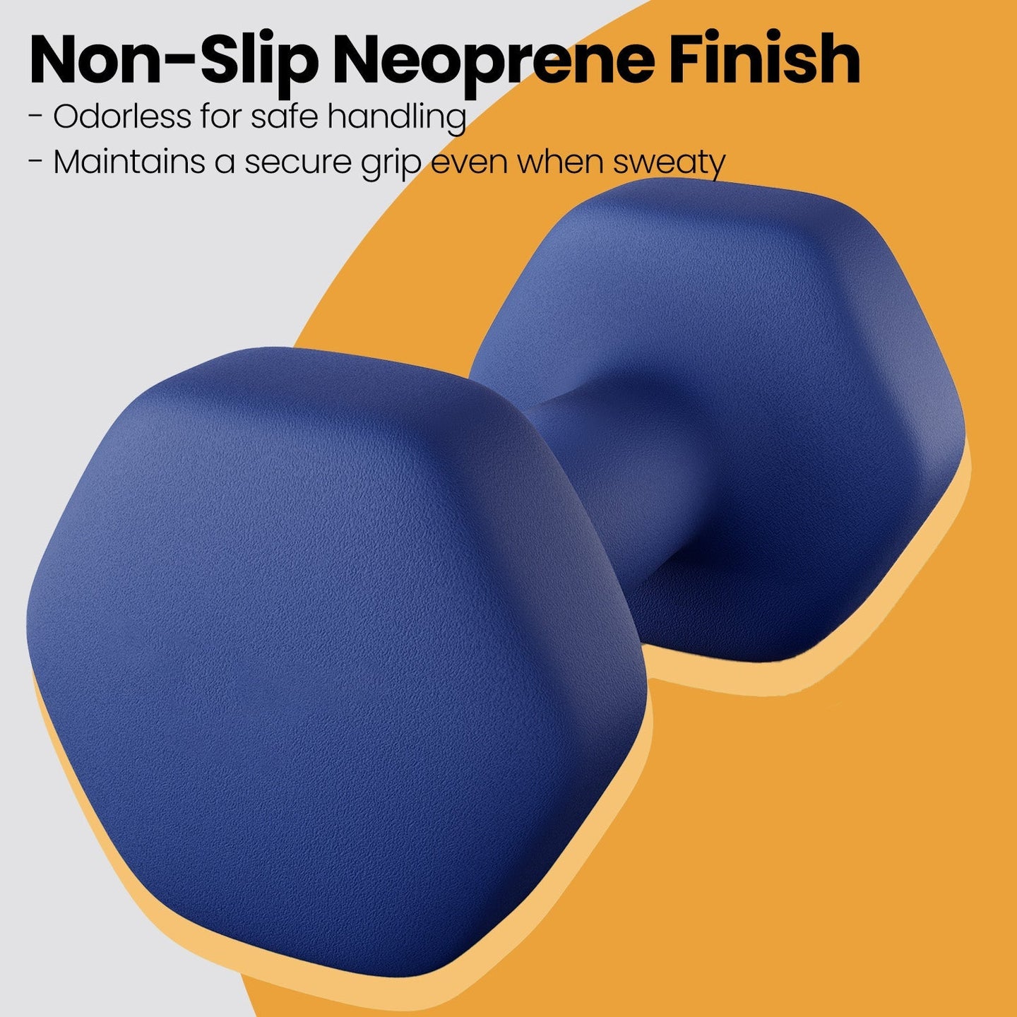 Set of 2 Hexagonal Dumbbells - Neoprene - Green - 2 x 2 kg for Home Workout