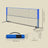 Badminton Net - Steel Poles and PE Net - Blue