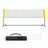 Badminton Net Height Adjustable Volleyball Net - Steel Poles and PE Net - Yellow