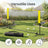 Badminton Net Height Adjustable Volleyball Net - Steel Poles and PE Net - Yellow