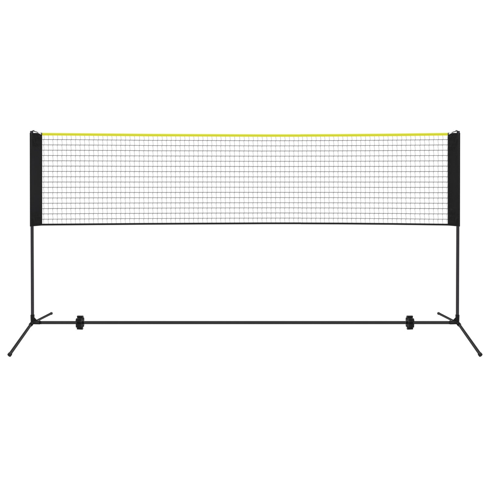 Badminton Net - Steel Poles and PE Net - Black