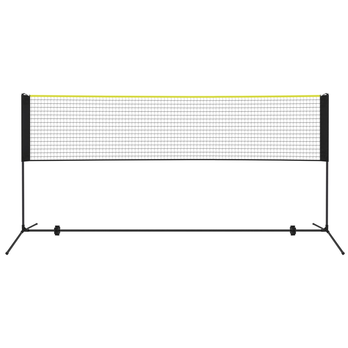 Badminton Net - Steel Poles and PE Net - Black