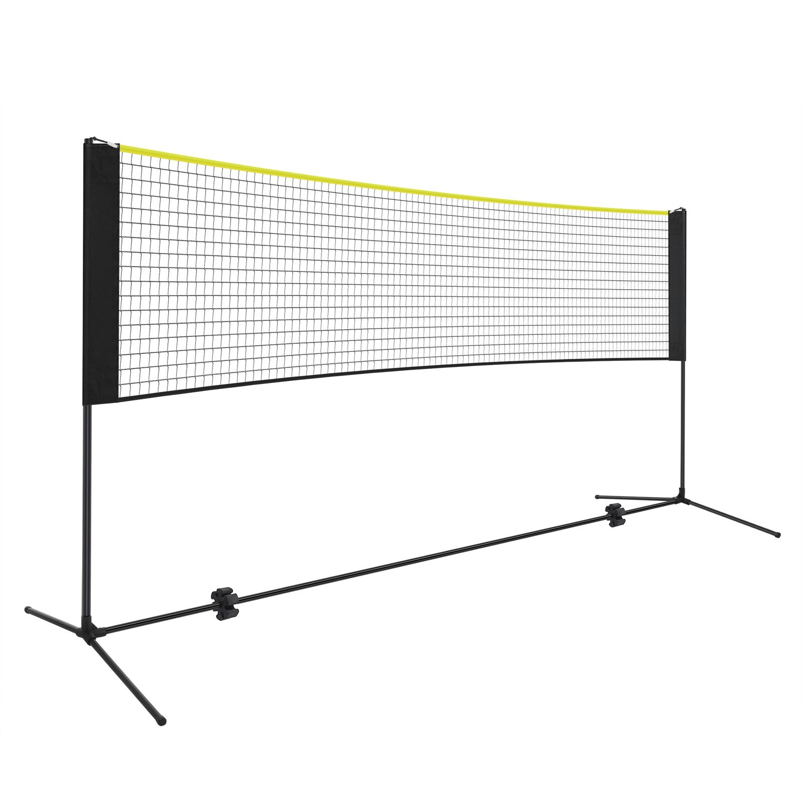 Badminton Net - Steel Poles and PE Net - Black