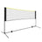 Badminton Net - Steel Poles and PE Net - Black