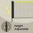 Badminton Net - Steel Poles and PE Net - Black