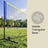 Badminton Sports Net - 5m - Steel Poles - Adjustable Height