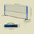 Adjustable Sports Net - 5m - Steel Poles - Height Adjustable