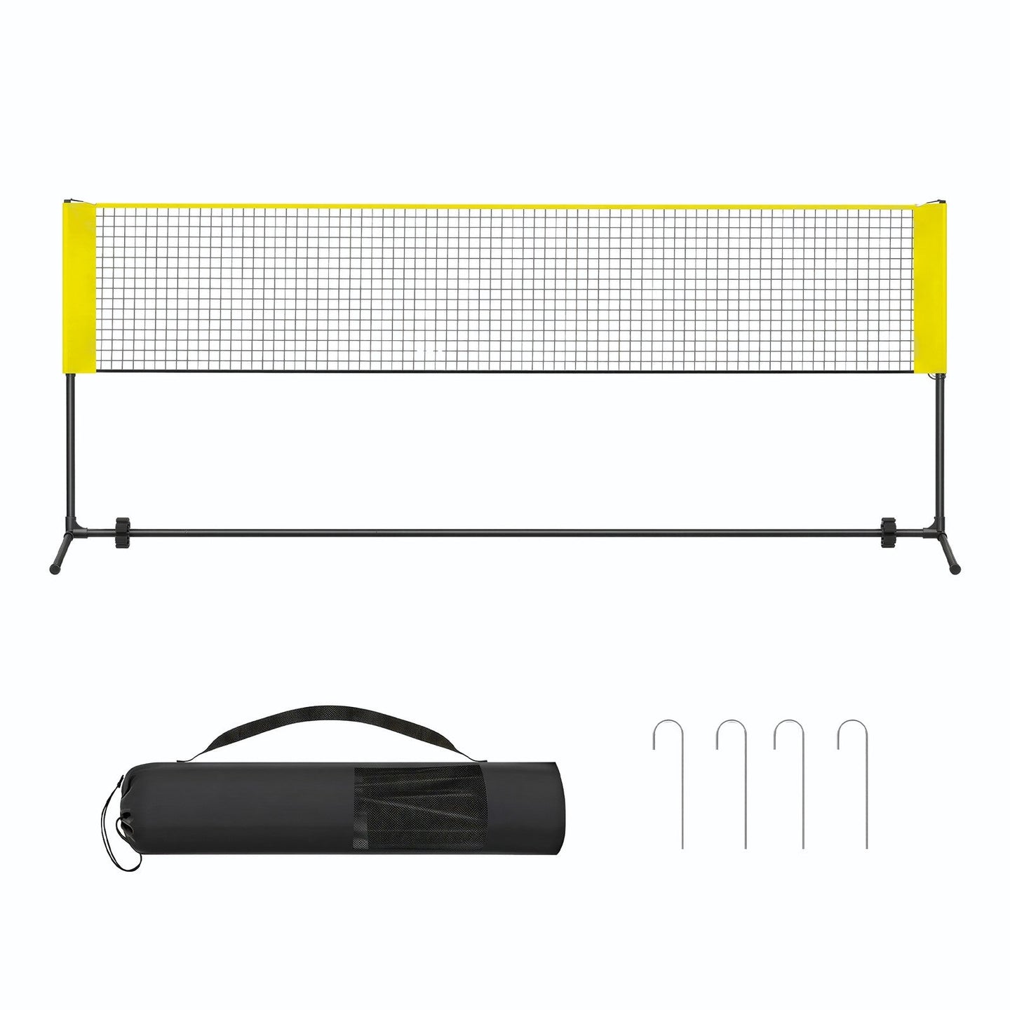 Sports Net - 5m - Steel Poles - Height Adjustable