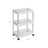 Storage Trolley - Rolling with 3 Baskets - Metal - White - Durable and Reliable