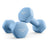 Dumbbells Set of 2 Dumbbells Hexagon Neoprene Coating Strength Fitness Training Home - Cast Iron and Neoprene Coating - Pale Blue