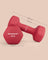 Set of 2 Dumbbells - Cast Iron and Neoprene Coating - Red