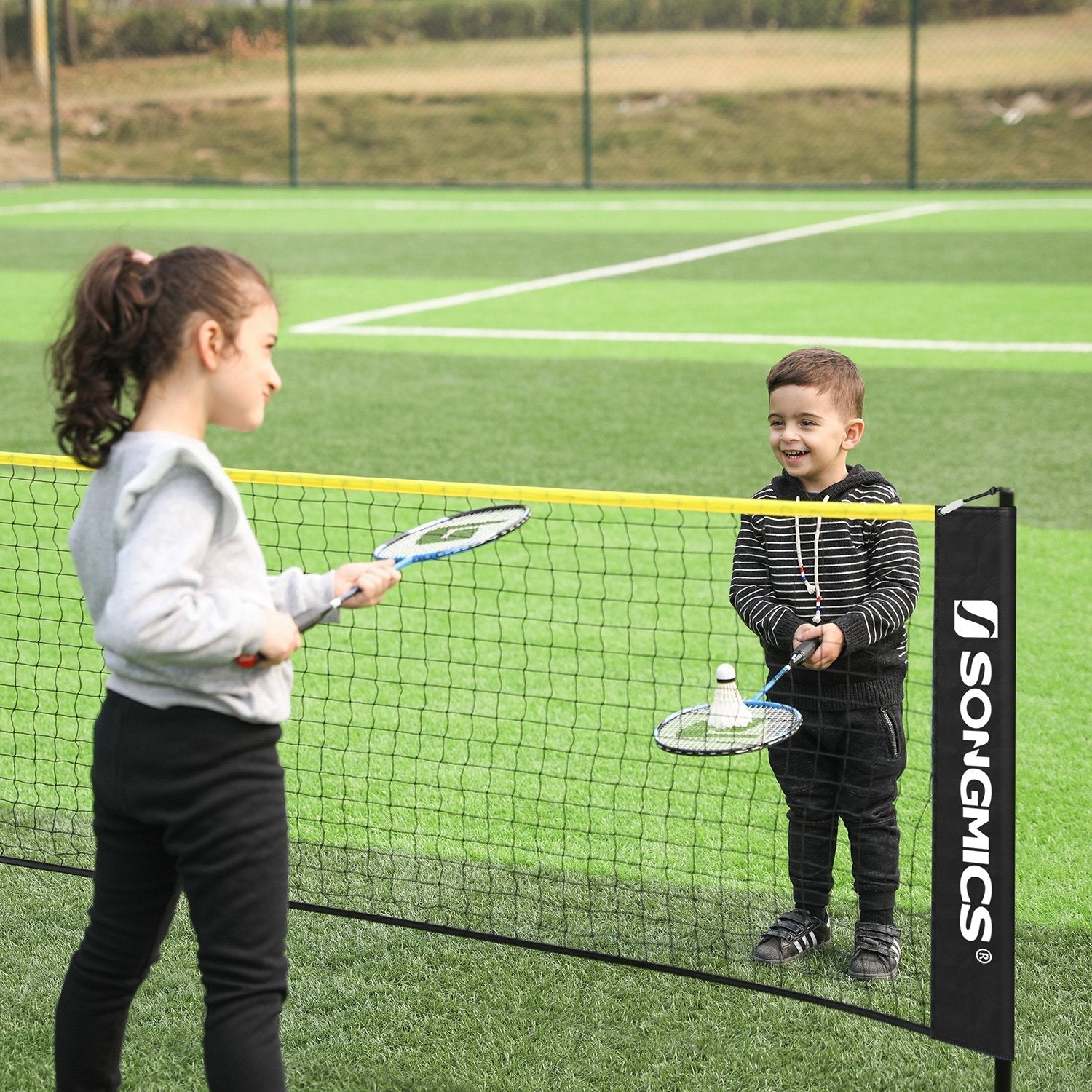 Portable Badminton Net - 4m - Adjustable Height