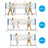 Portable Badminton Net - 4m - Adjustable Height