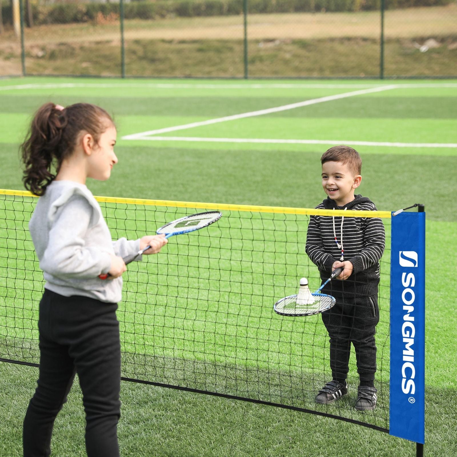 Portable Badminton Net - 4m - Adjustable Height
