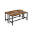 Indoor Benches - Metal - Rustic Brown - Set of 2
