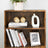 5-Tier Bookcase - Wood - Rustic Brown - Adjustable Storage Shelves