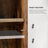 5-Tier Bookcase - Wood - Rustic Brown - Adjustable Storage Shelves