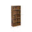 5-Tier Bookcase - Wood - Rustic Brown - Adjustable Storage Shelves