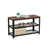 Shoe Bench - Steel Frame - Hazelnut Brown and Black - 3-Tier Storage with Seat and Shelf