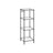 4-Tier Bathroom Shelf - Metal - Black