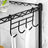 4-Tier Bathroom Shelf - Metal - Black