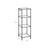 4-Tier Bathroom Shelf - Metal - Black