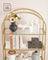 Ladder Golden Shelving Unit - Glass - Gold