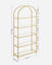 Ladder Golden Shelving Unit - Glass - Gold