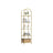 5-Tier Arched Shelf - Tempered Glass - Metallic Gold - Multi-Room Versatility
