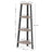 4-Tier Corner Shelf - MDF - Rustic Brown