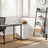 4-Tier Bookshelf - Steel - Greige and Black