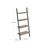 4-Tier Bookshelf - Steel - Greige and Black