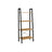 Ladder Shelf - 4-Tier Industrial Design - Engineered Wood - Hazelnut Brown and Black