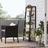 Ladder Shelf - 4-Tier Industrial Design - Engineered Wood - Hazelnut Brown and Black