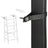 Ladder Shelf - 4-Tier Industrial Design - Engineered Wood - Hazelnut Brown and Black