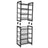 Stackable 4-Tier Shoe Organiser - Metal Mesh - Black - Compact Large Capacity for 16-24 Pairs