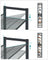 Stackable Shoe Rack Set - Metal Mesh - Black - 12-Tier Capacity for 48-60 Pairs of Shoes