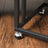 End Table - Steel Frame - Light Ivory and Black