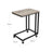 End Table - Steel Frame - Light Ivory and Black